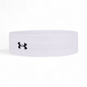 Under Armour UA Play Up Headband White 1366241 Basketball Soccer Tennis Running